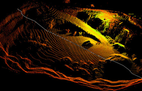 Rilievo Laser scanner Cava colle Prelara, Castel di Ieri (AQ)
